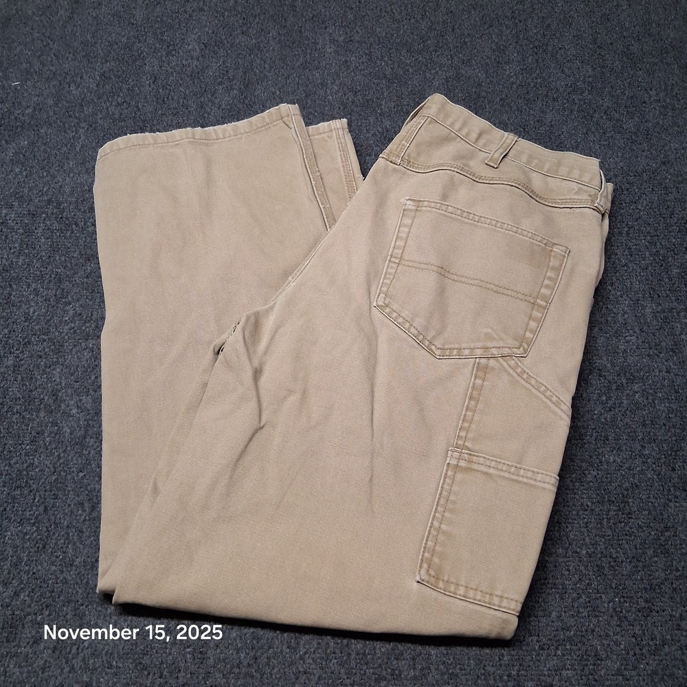 Jesse‎ James Canvas Carpenter Workwear Pants Mens Size 34x30 Utility Work Fit